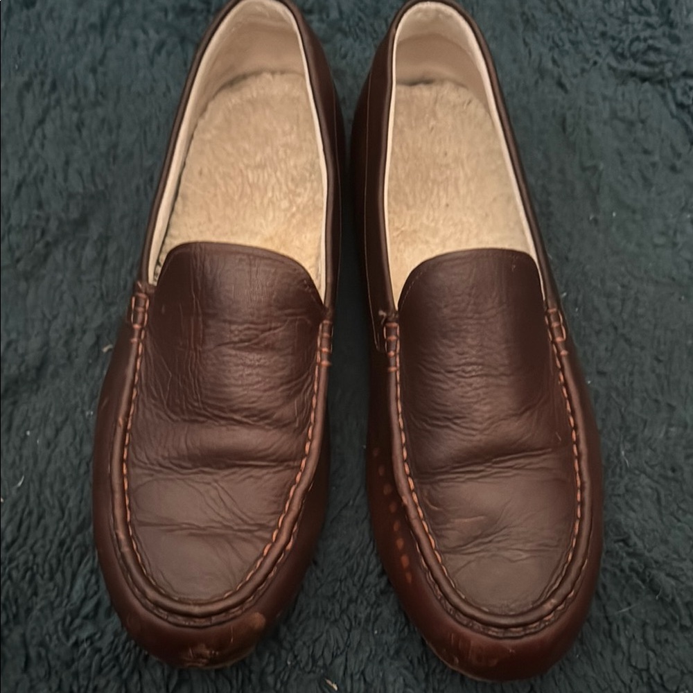 Men's Brown Leather Loafers